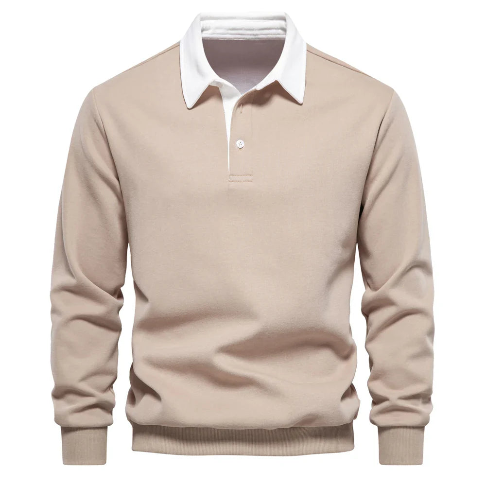 Foxley – Leichtes Sweatshirt mit Polokragen