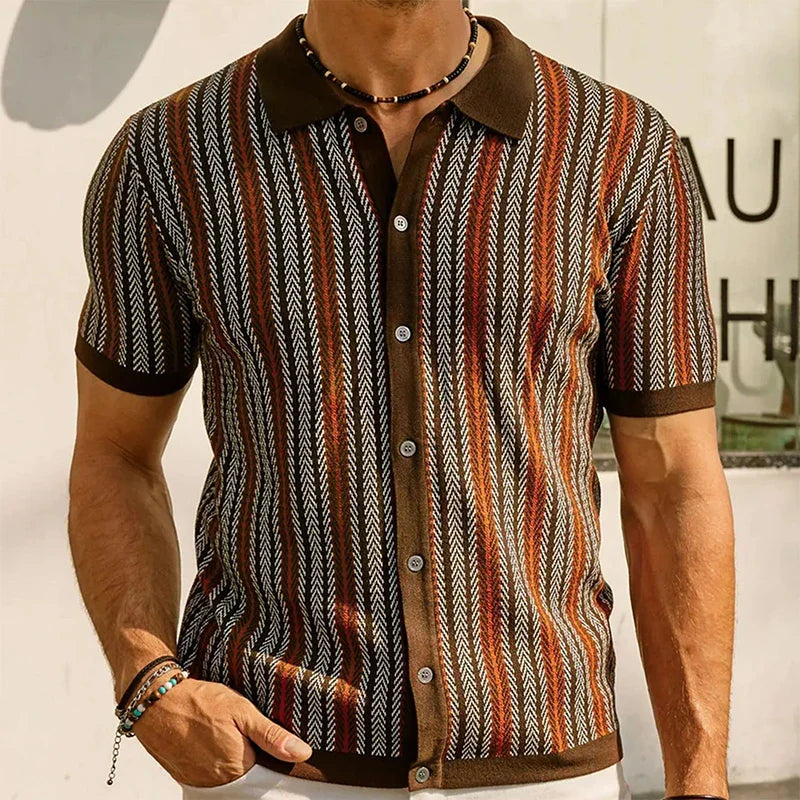 Solano - Herringbone Slim-Fit Polo Shirt