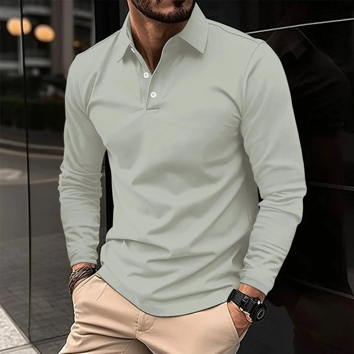 Nathan - Long-Sleeve Polo