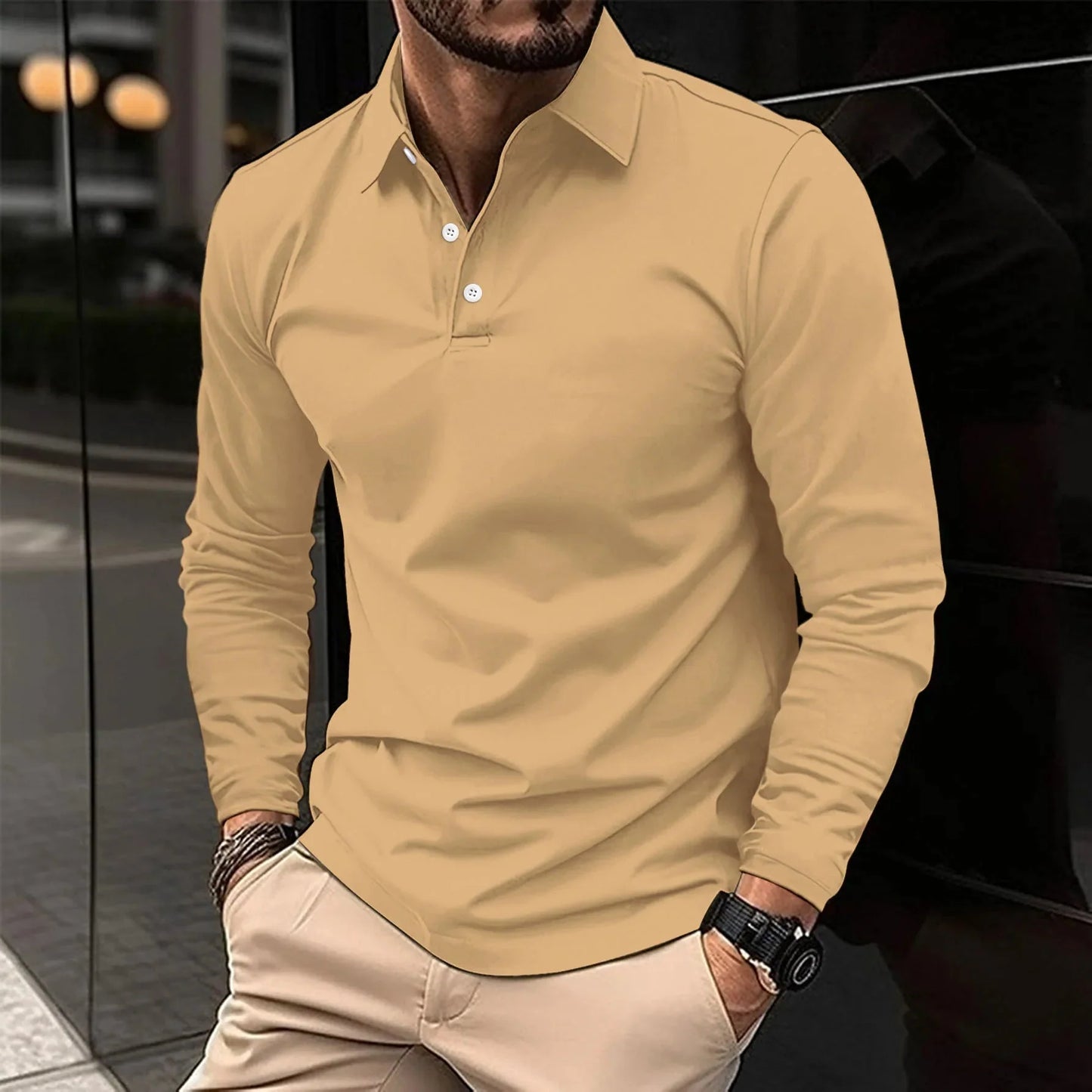 Nathan - Long-Sleeve Polo