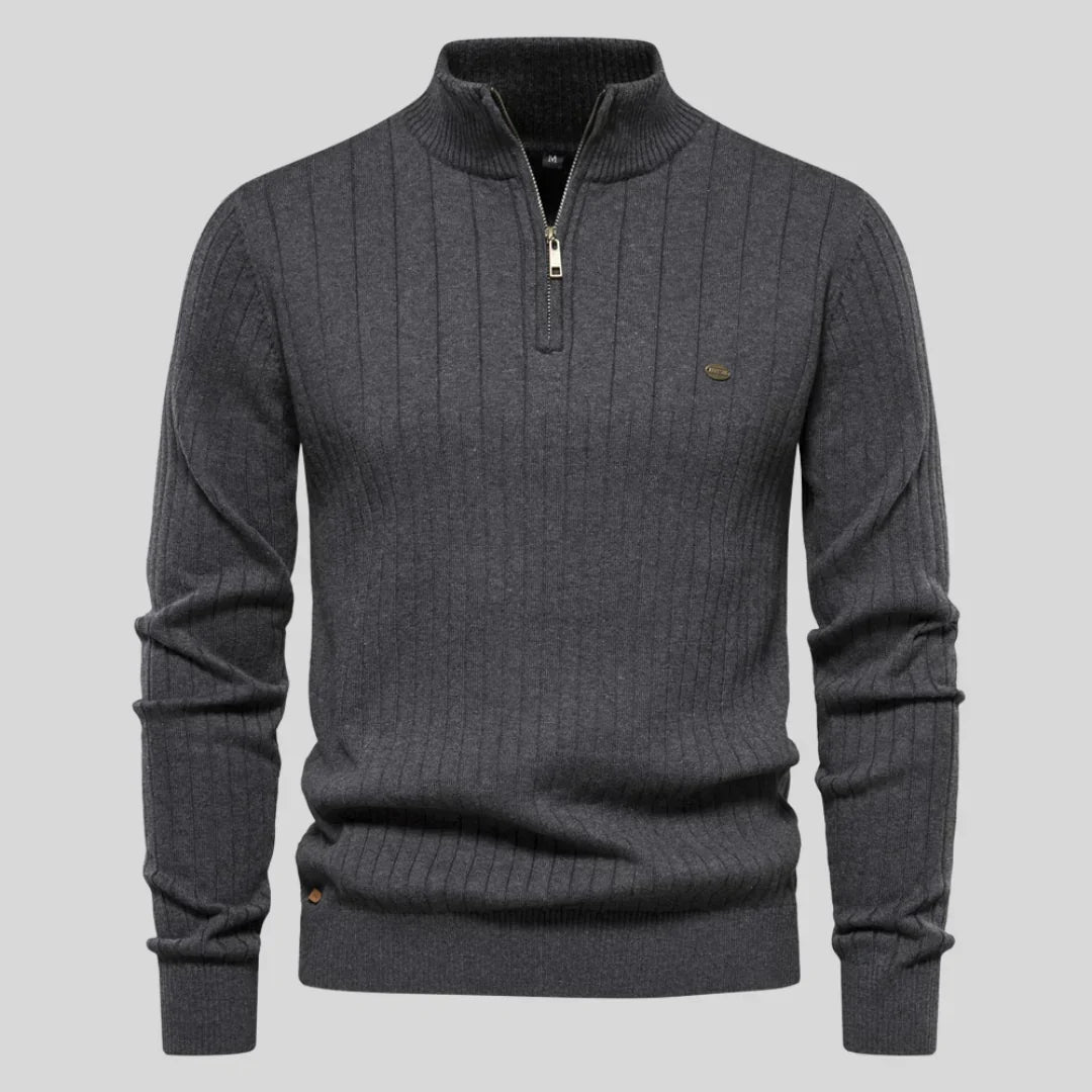 Thomas™ | Strickpullover mit Reißverschluss