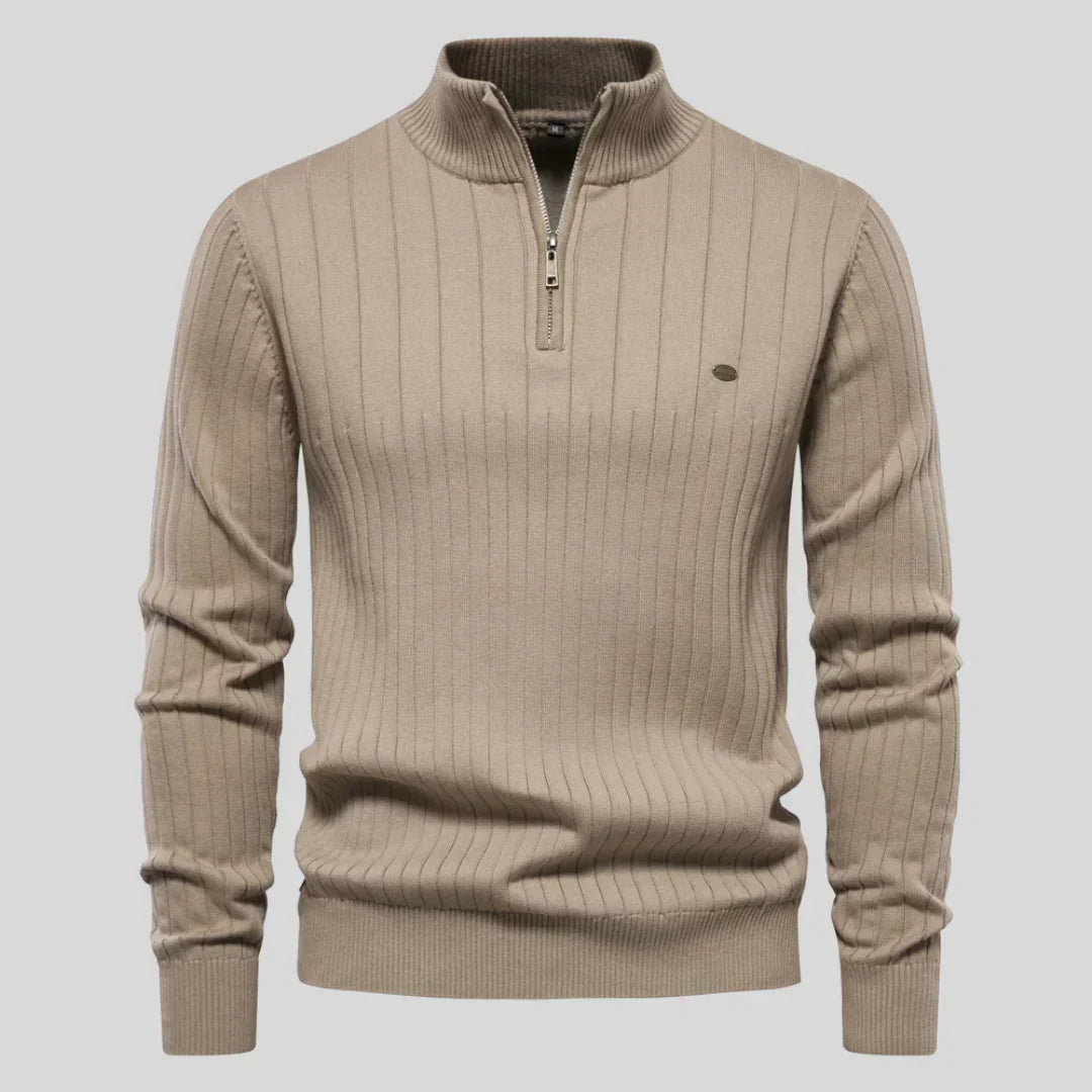 Thomas™ | Strickpullover mit Reißverschluss