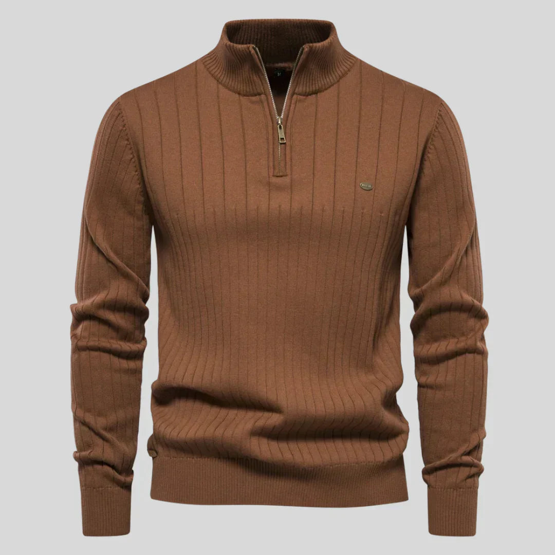 Thomas™ | Strickpullover mit Reißverschluss