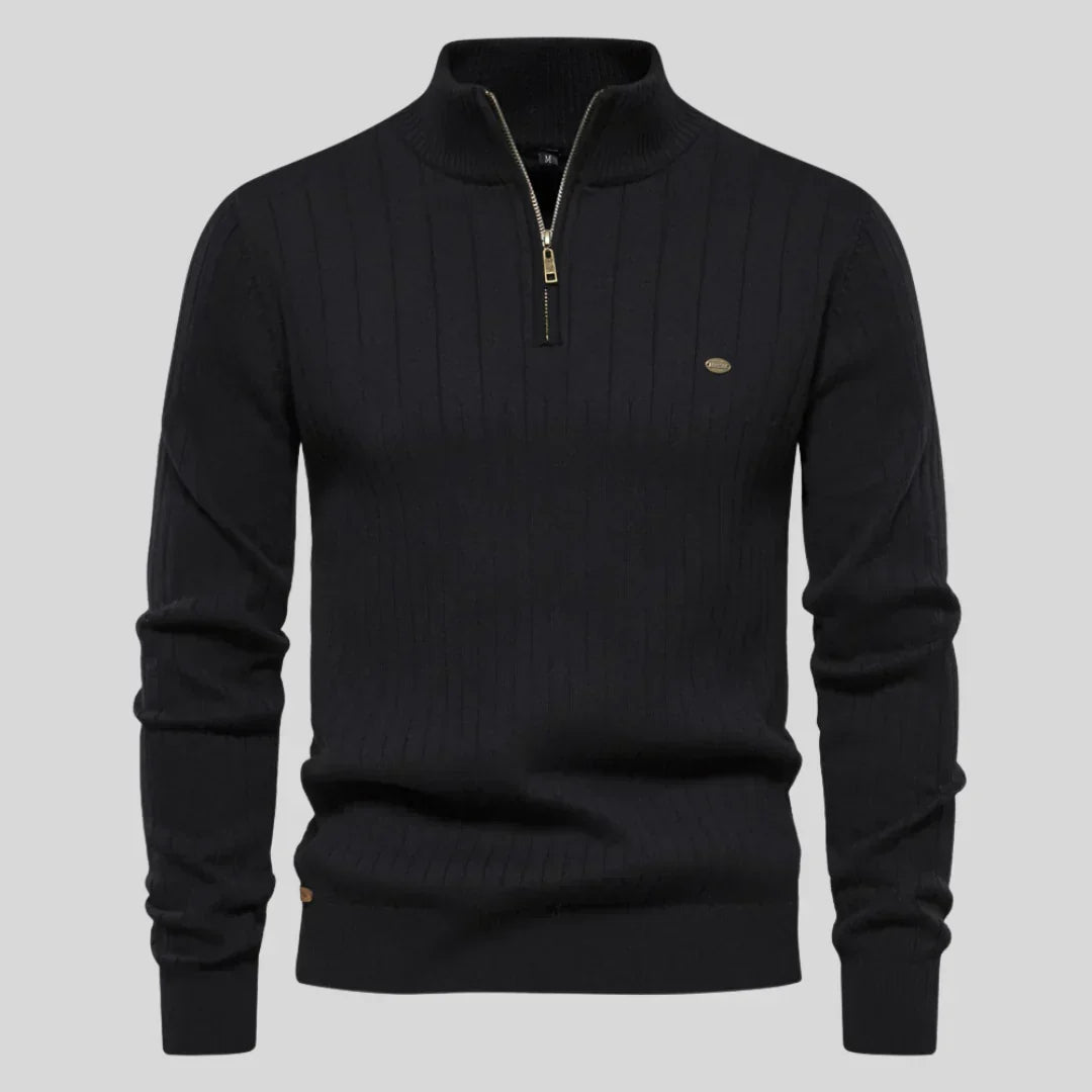 Thomas™ | Strickpullover mit Reißverschluss