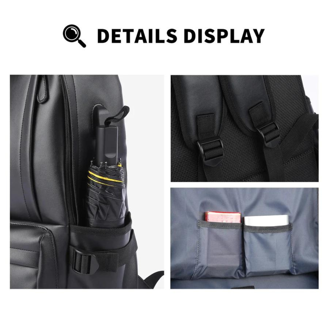 Wasserdichter Lederrucksack für Herren 