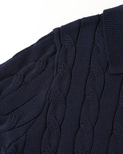 FLORENCE Cable Knit Polo