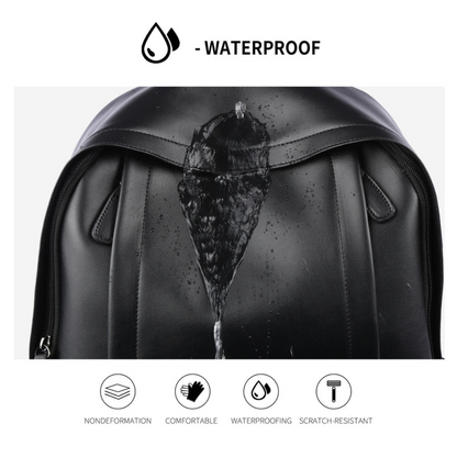 Wasserdichter Lederrucksack für Herren 