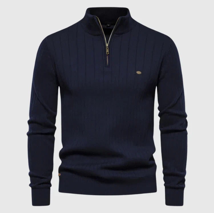Thomas™ | Strickpullover mit Reißverschluss