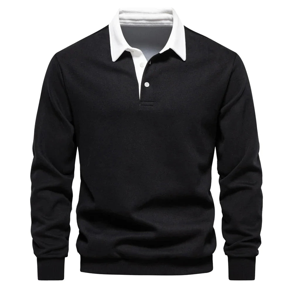Foxley – Leichtes Sweatshirt mit Polokragen