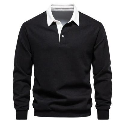 Foxley – Leichtes Sweatshirt mit Polokragen