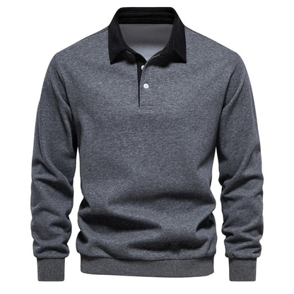 Foxley – Leichtes Sweatshirt mit Polokragen