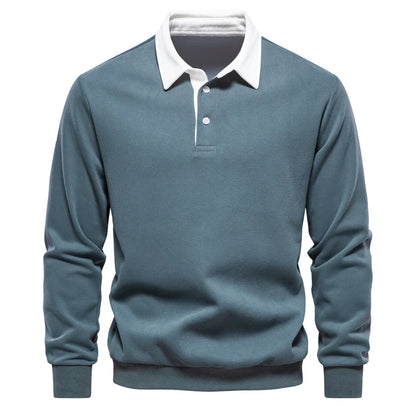 Foxley – Leichtes Sweatshirt mit Polokragen