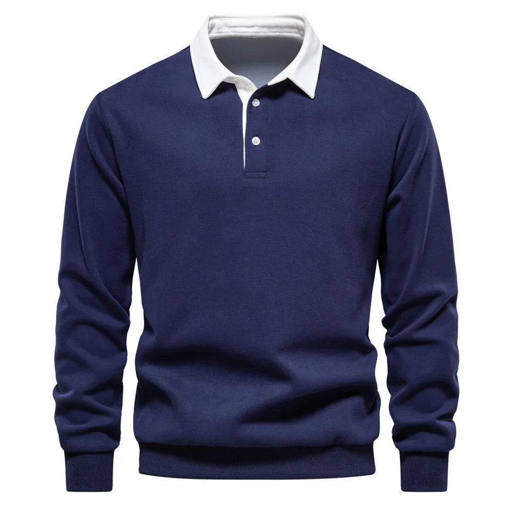 Foxley – Leichtes Sweatshirt mit Polokragen