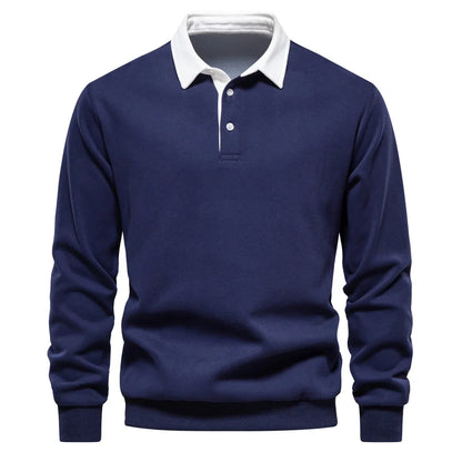 Foxley – Leichtes Sweatshirt mit Polokragen