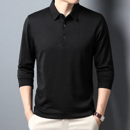 Camden – Langärmliges Poloshirt mit Knöpfen