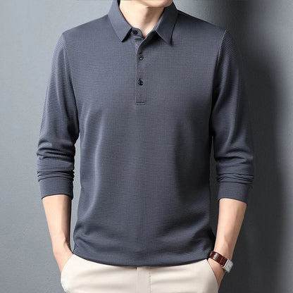 Camden – Langärmliges Poloshirt mit Knöpfen