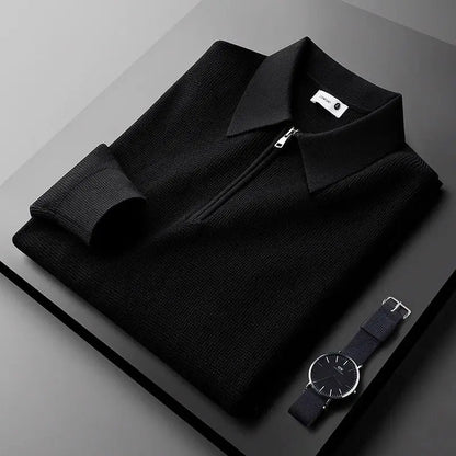 Hampton -  Waffle Half-Zip Polo