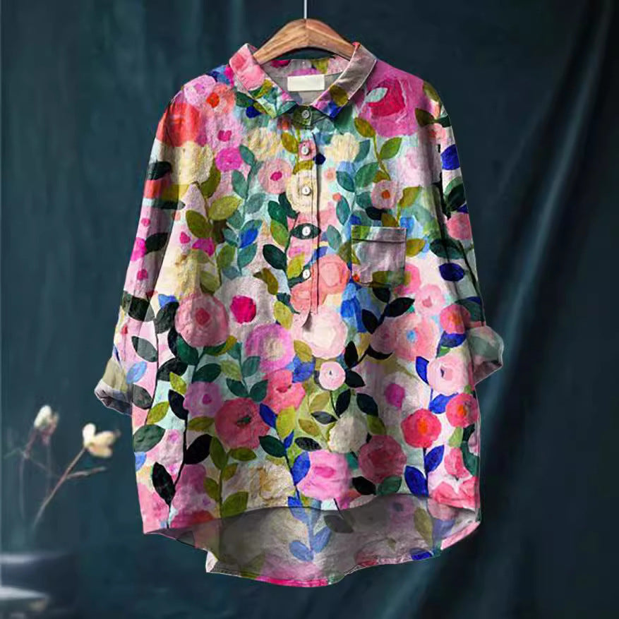 Rosie - VINTAGE FLORAL BLUSE